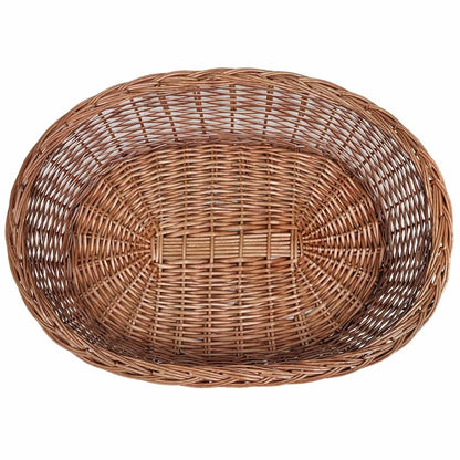 Dog Basket | Natural | Willow | Medium | Lightweight | Dog Basket | Oval
