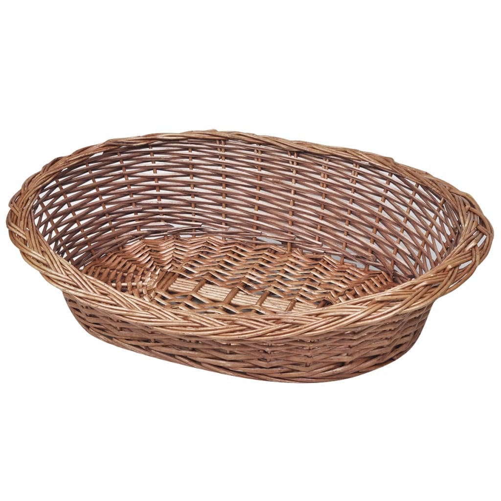 Dog Basket | Natural | Willow | 70 cm | Light Weight | Dog Basket | Oval