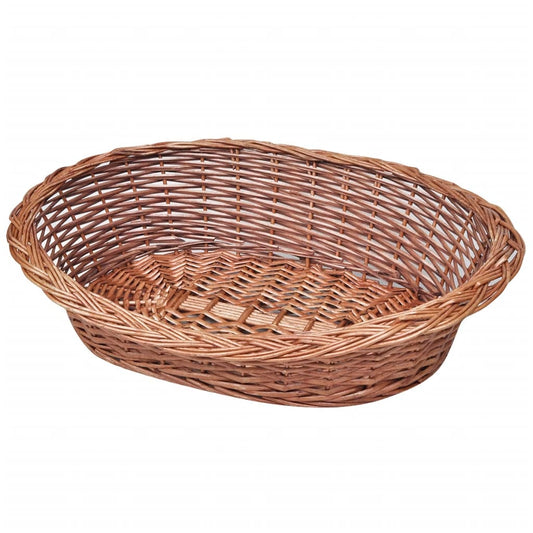 Dog Basket | Natural | Willow | 70 cm | Light Weight | Dog Basket | Oval