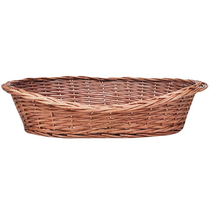 Dog Basket | Natural | Willow | 70 cm | Light Weight | Dog Basket | Oval