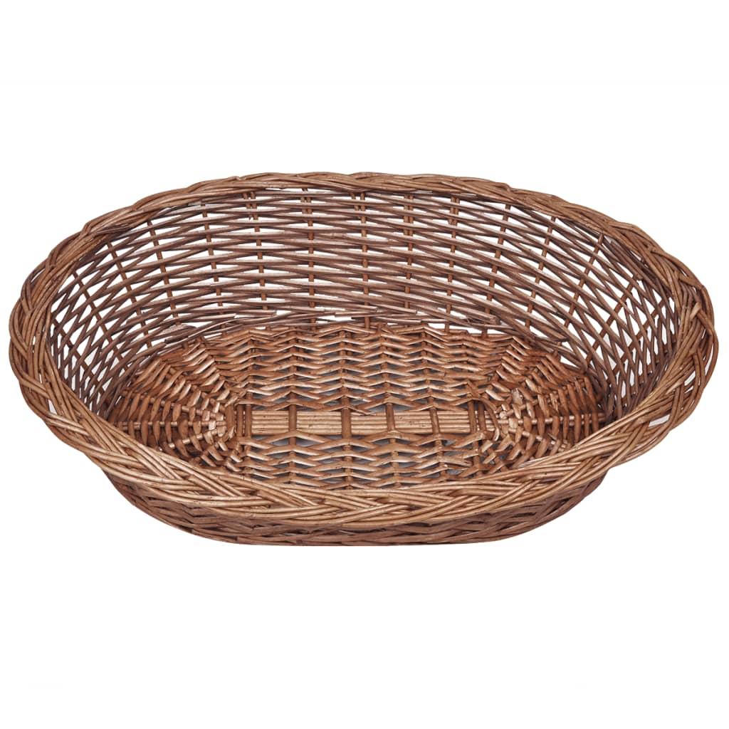 Dog Basket | Natural | Willow | 70 cm | Light Weight | Dog Basket | Oval