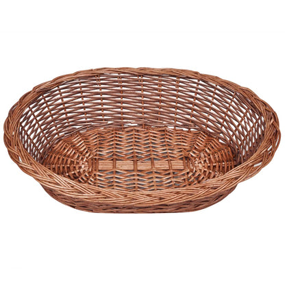 Dog Basket | Natural | Willow | 70 cm | Light Weight | Dog Basket | Oval