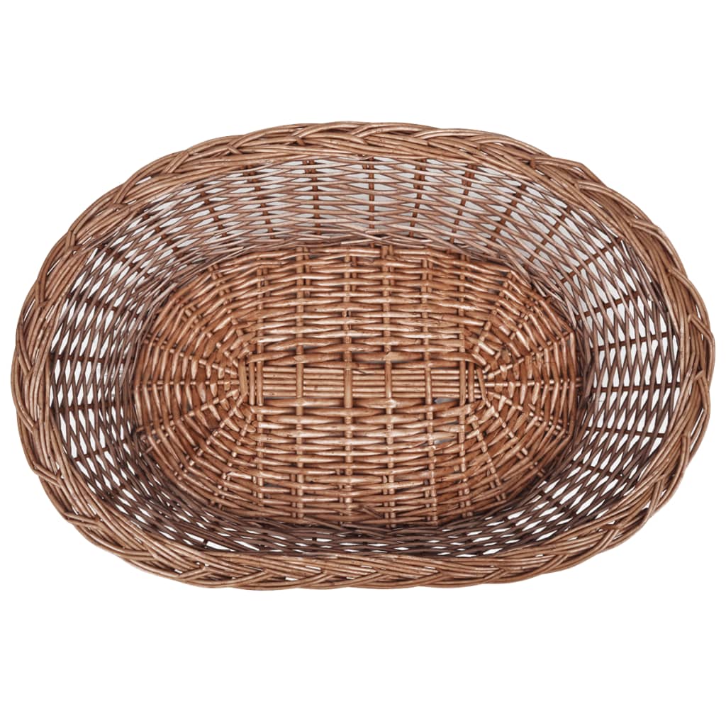 Dog Basket | Natural | Willow | 70 cm | Light Weight | Dog Basket | Oval