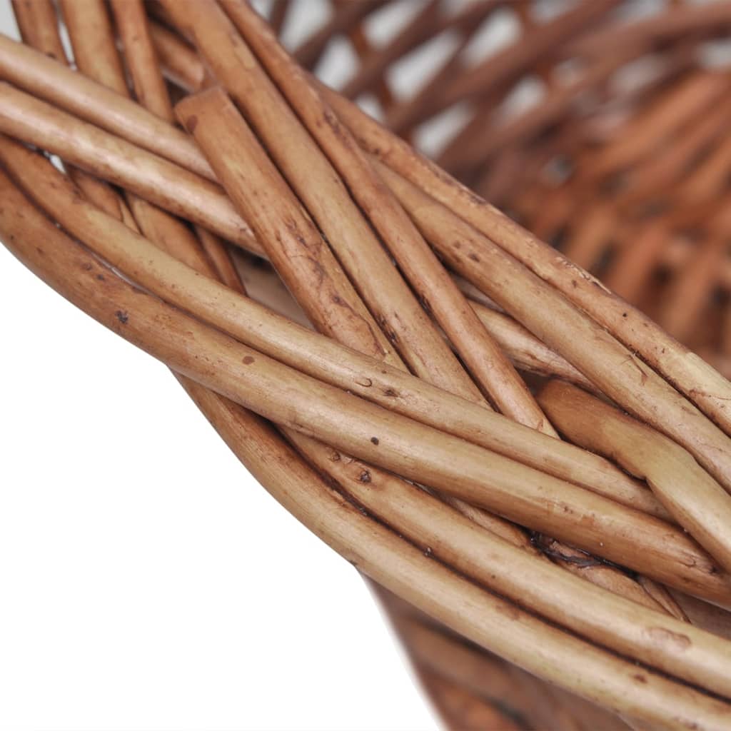 Dog Basket | Natural | Willow | 50 cm | Lightweight | Dog Bed | Oval