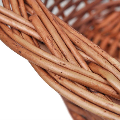 Dog Basket | Natural | Willow | 50 cm | Lightweight | Dog Bed | Oval