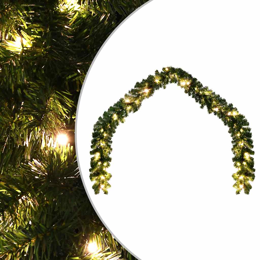 242425 Christmas Garland with LED Lights 20 m