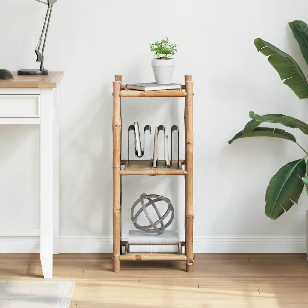 3-Tier Square Bamboo Shelf