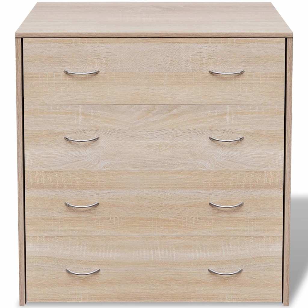 242544 vidaXL Sideboard with 4 Drawers 60x30,5x71 cm Oak Colour