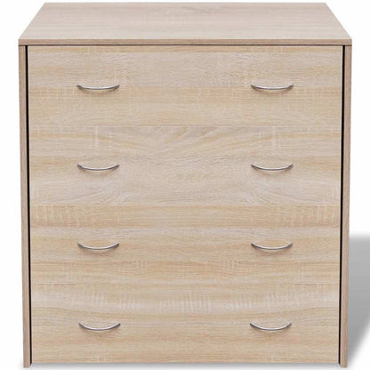 242544 vidaXL Sideboard with 4 Drawers 60x30,5x71 cm Oak Colour