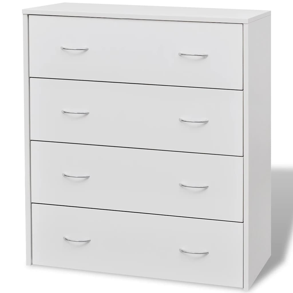 242545 vidaXL Sideboard with 4 Drawers 60x30,5x71 cm White