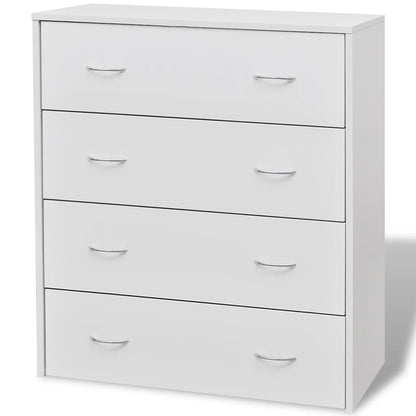 242545 vidaXL Sideboard with 4 Drawers 60x30,5x71 cm White