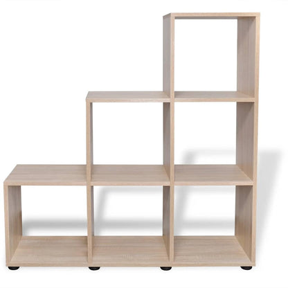 242553 vidaXL Staircase Bookcase/Display Shelf 107 cm Oak