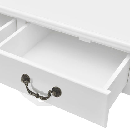 242436 vidaXL Coffee Table with 4 Drawers White