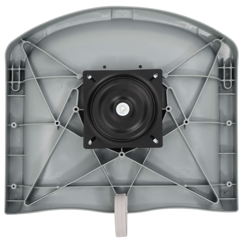 2 Piece Foldable Boat Seat Set Grey