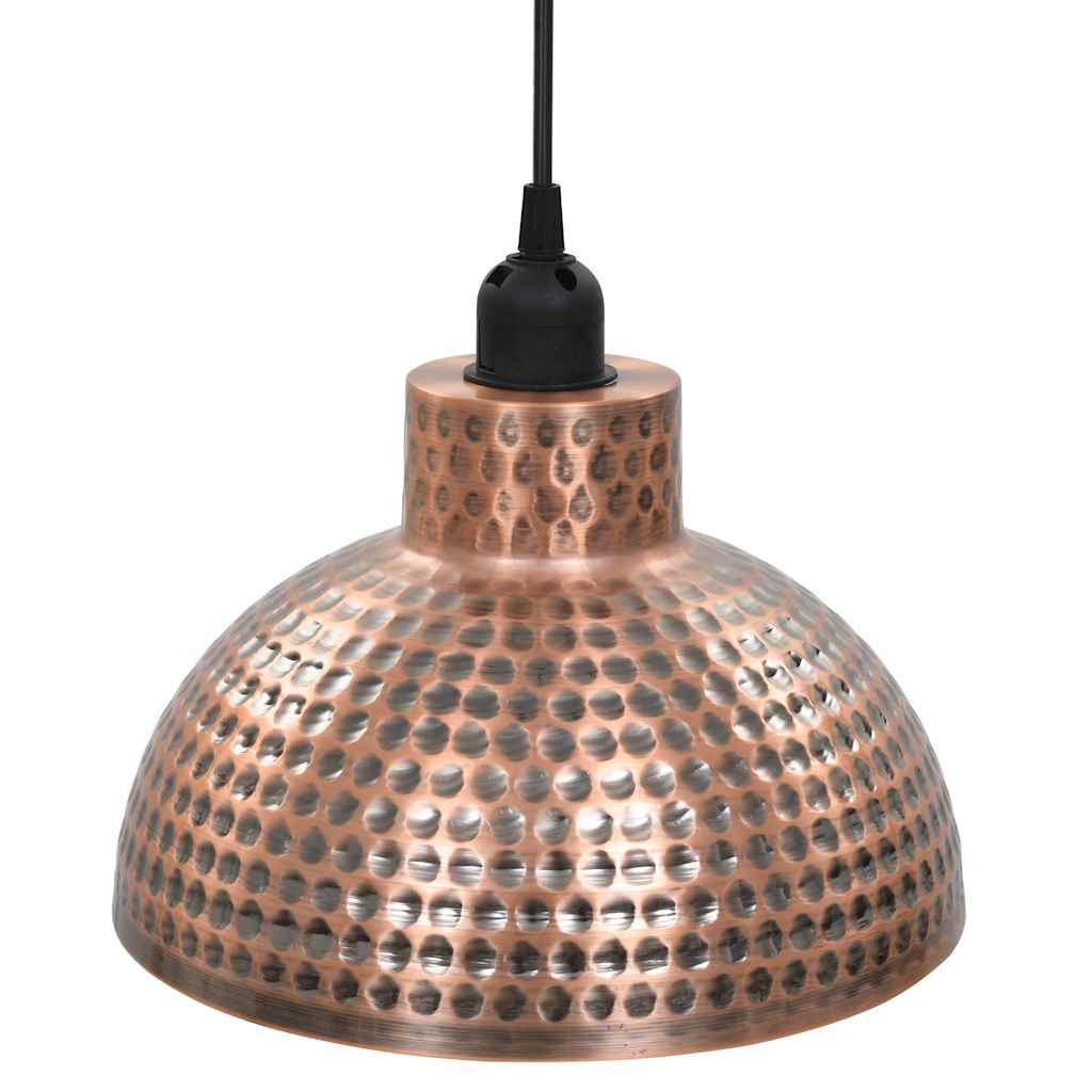 242556 vidaXL Ceiling Lamps 2 pcs Semi-spherical Copper Colour