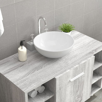 Wash Basin White 28x28x10 cm Ceramic