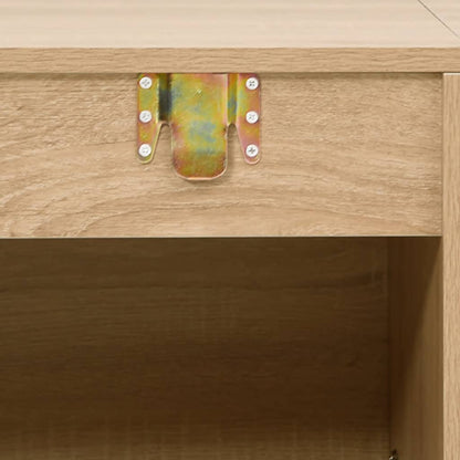 2 Piece Bathroom Furniture Set Oak Engineered Wood