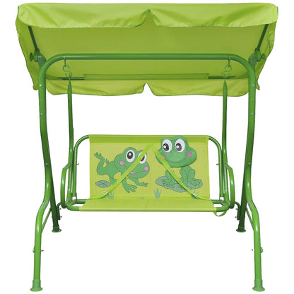 41841 vidaXL Kids Swing Seat Green