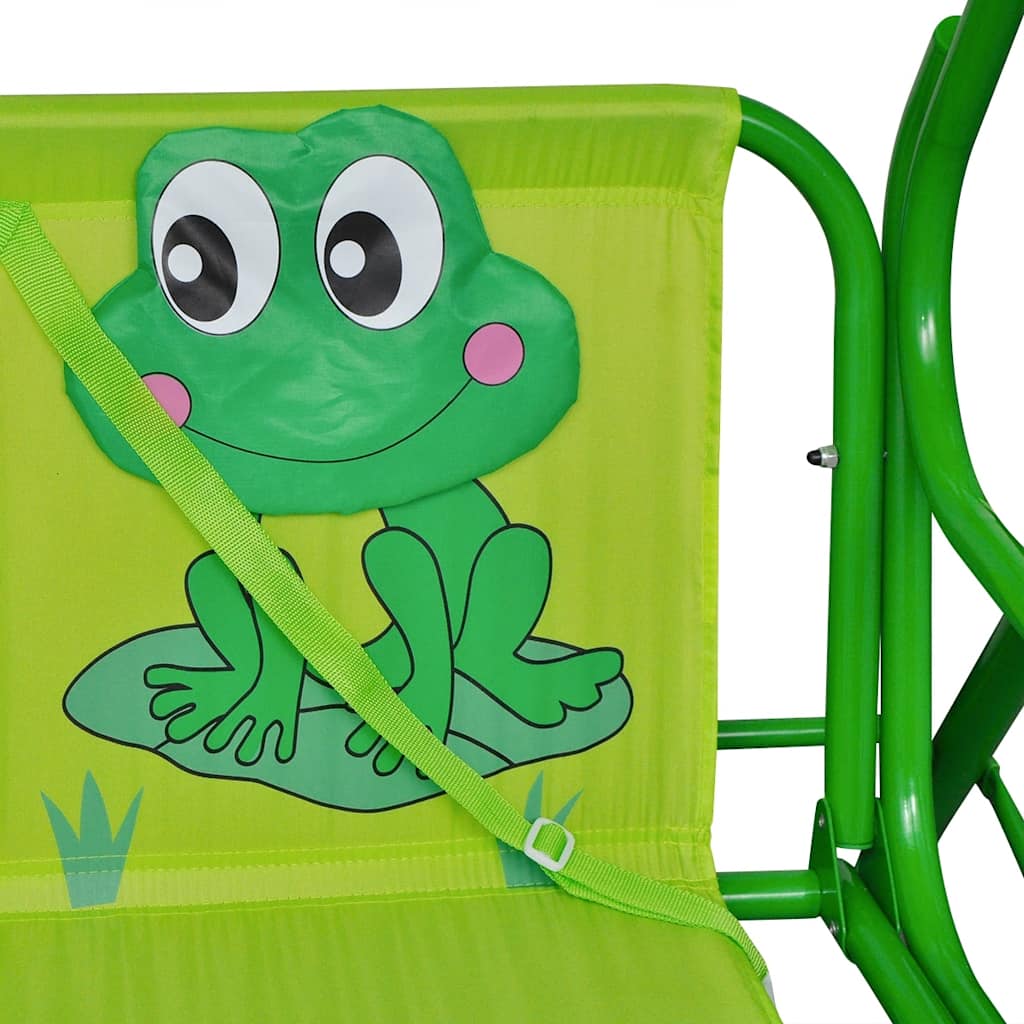 41841 vidaXL Kids Swing Seat Green