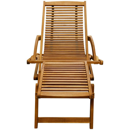 Deck Chair | Light brown | Acacia wood | Standard |  Foldable