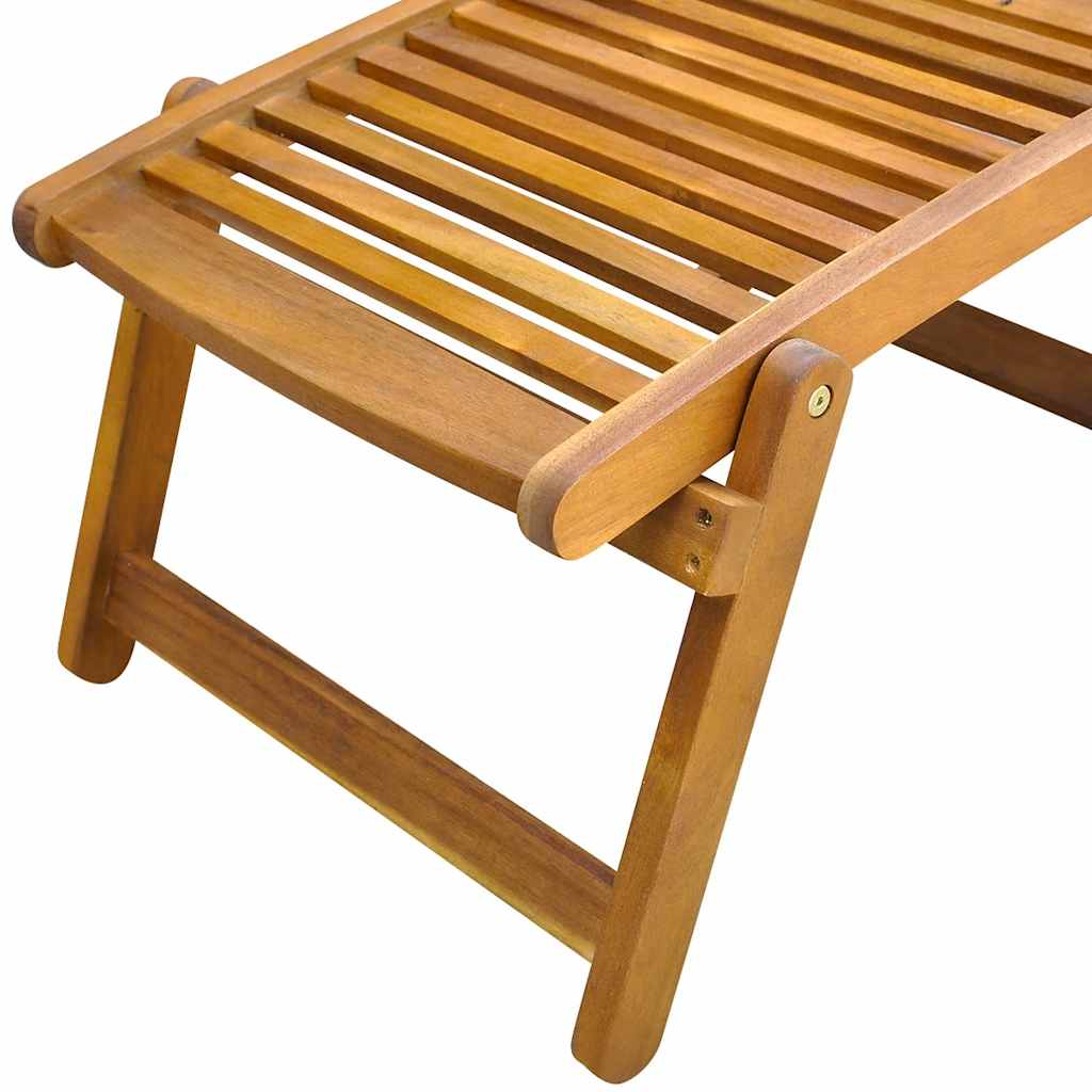 Deck Chair | Light brown | Acacia wood | Standard |  Foldable
