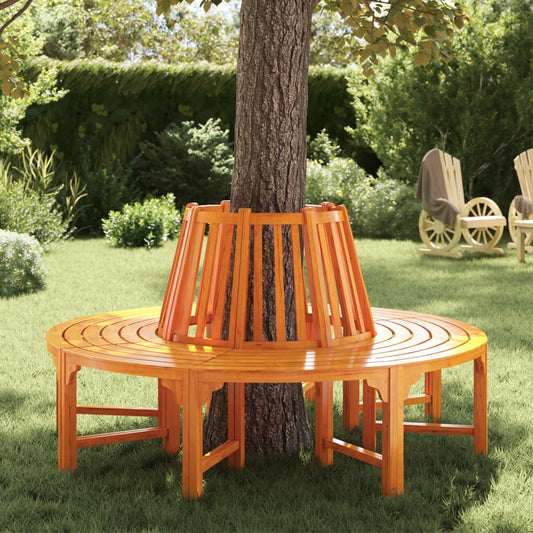41777 vidaXL Tree Bench Ø 160 cm Wood
