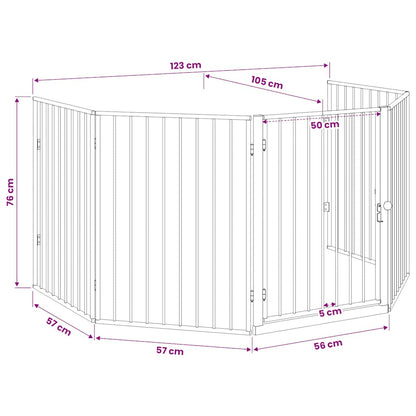 Pet Fireplace Fence Steel Black