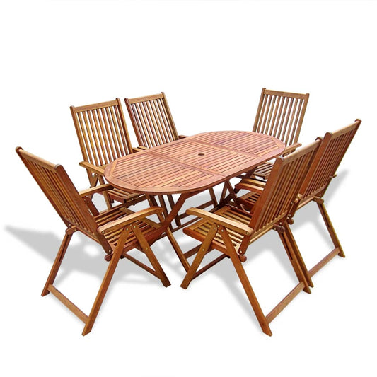 Dining Table And Chair | Natural Wood | Solid Acacia wood | Medium