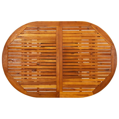 Garden Table (150-200)x100x75 cm Solid Acacia Wood