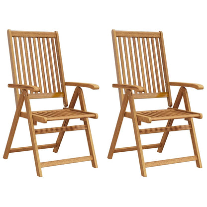 Dining Chair | Set of 2 | Natural Brown | Solid Acacia wood | Standard