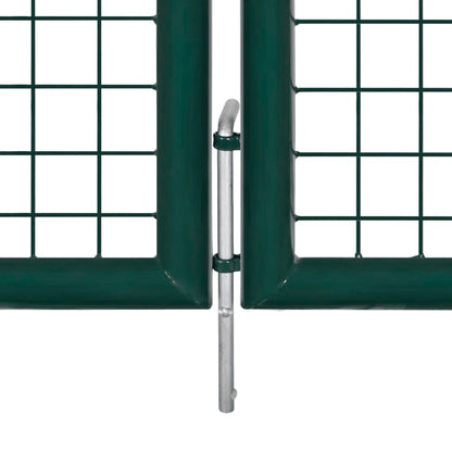 Double Door Fence Gate 300x150 cm Powder-Coated Steel