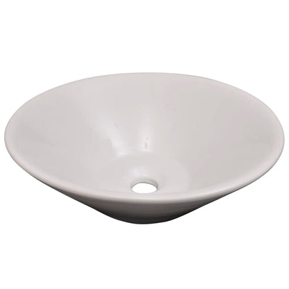 Eight Piece Bathroom Furniture and Basin Set Beige