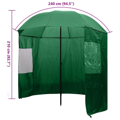 Fishing Umbrella Green 240x210 cm