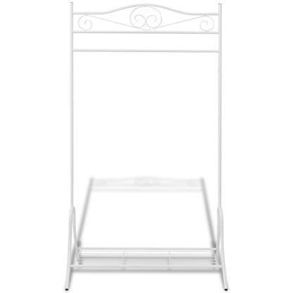 Clothing Rack White Steel