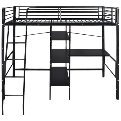 Bed with Mattress Black 200 x 90 cm Metal