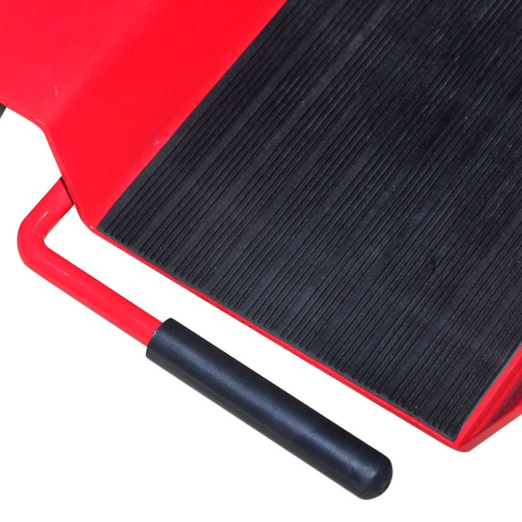 141972 vidaXL Motorcycle Dolly Centre Stand Red