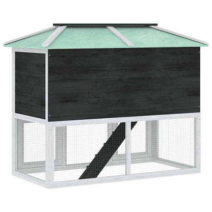 Animal Rabbit Cage Double Floor Wood
