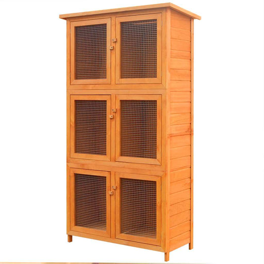Animal Cage | Brown | Treated fir wood | Durable | Animal Cage