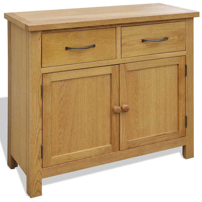 242744 vidaXL Sideboard 90x33,5x83 cm Solid Oak Wood