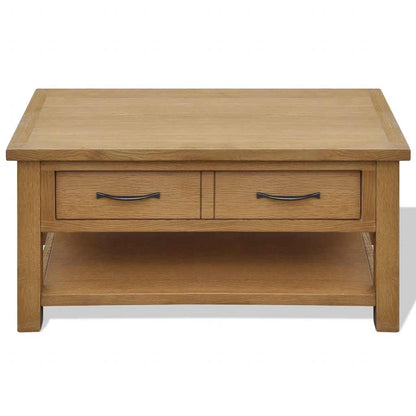 242745 vidaXL Coffee Table 88x53x45 cm Solid Oak Wood