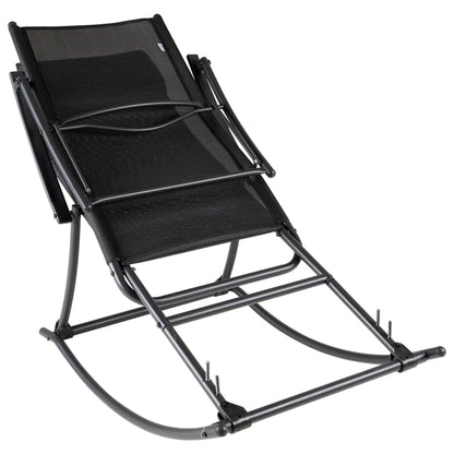 Garden Chair | Black | Steel | Standard | Foldable | Garden Chair