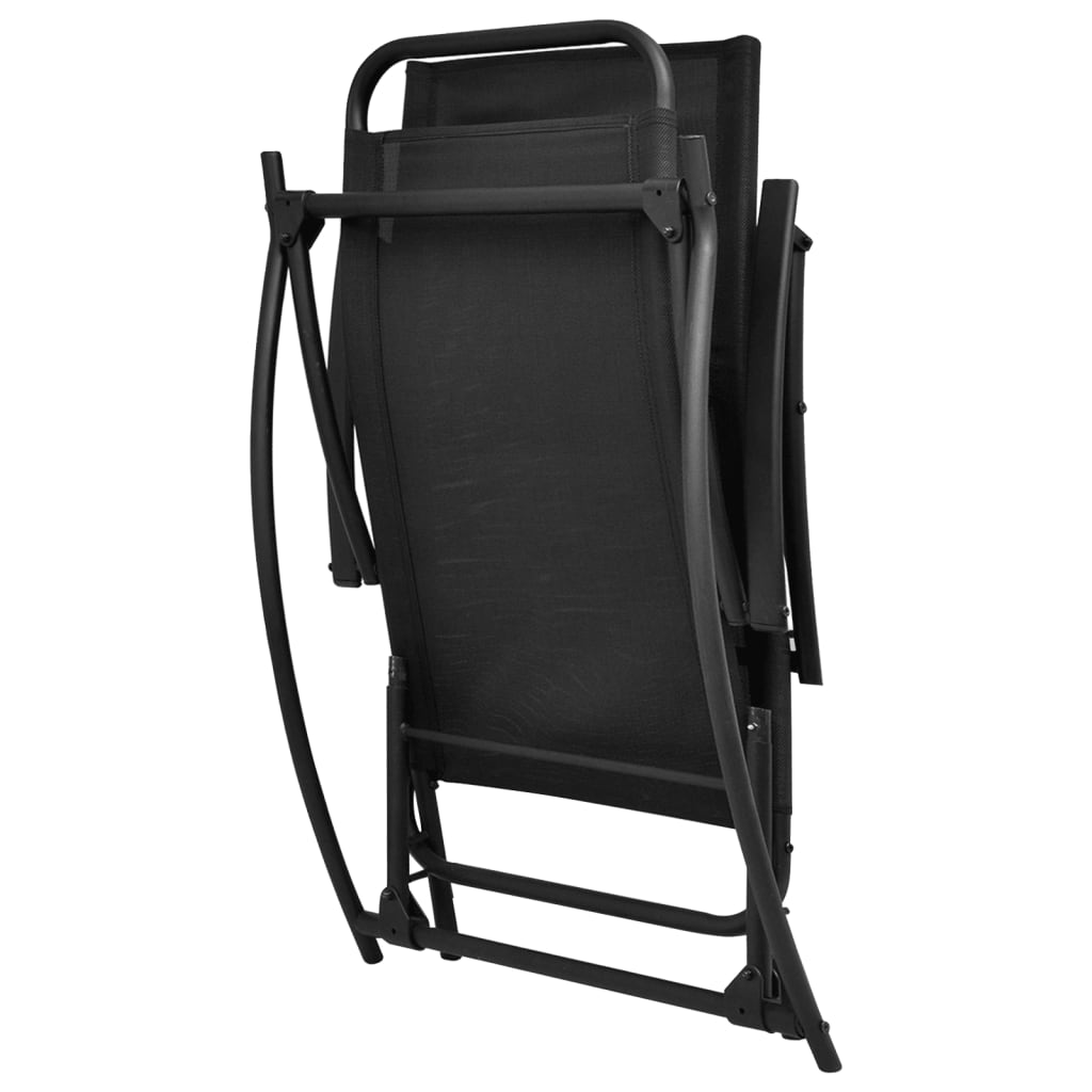 Garden Chair | Black | Steel | Standard | Foldable | Garden Chair
