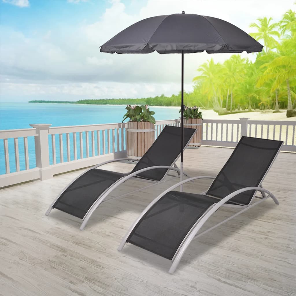 Sun Lounger | Black
