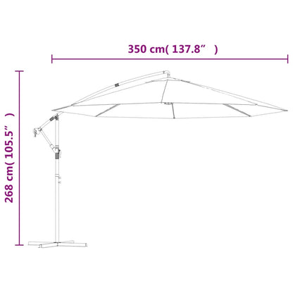 Cantilever Garden Parasol | Bold blue | Polyester | Large