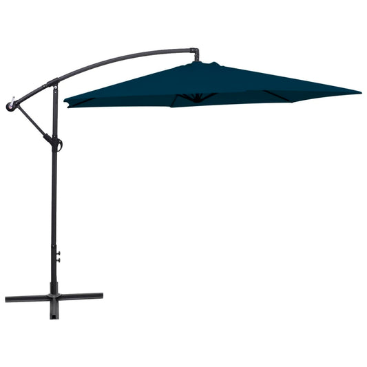 Cantilever Garden Parasol | Solid blue | Polyester, Steel | 3m Diameter