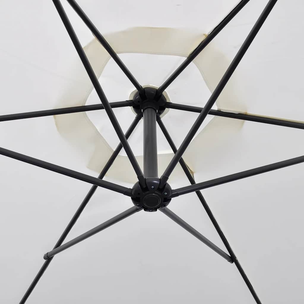 Cantilever Garden Parasol 3 m Sand White