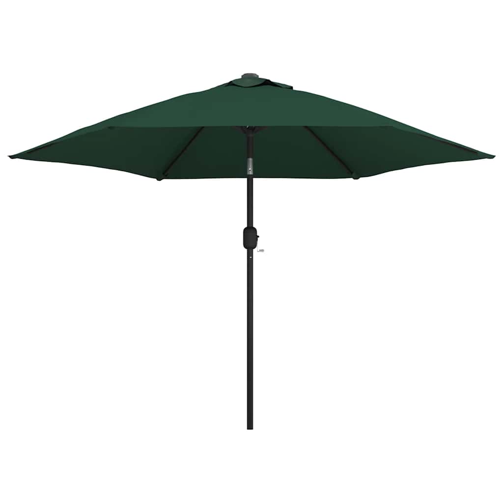 LED Cantilever Garden Parasol 3 m Green