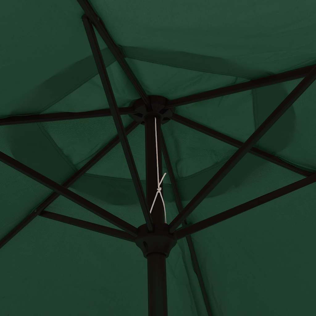 LED Cantilever Garden Parasol 3 m Green