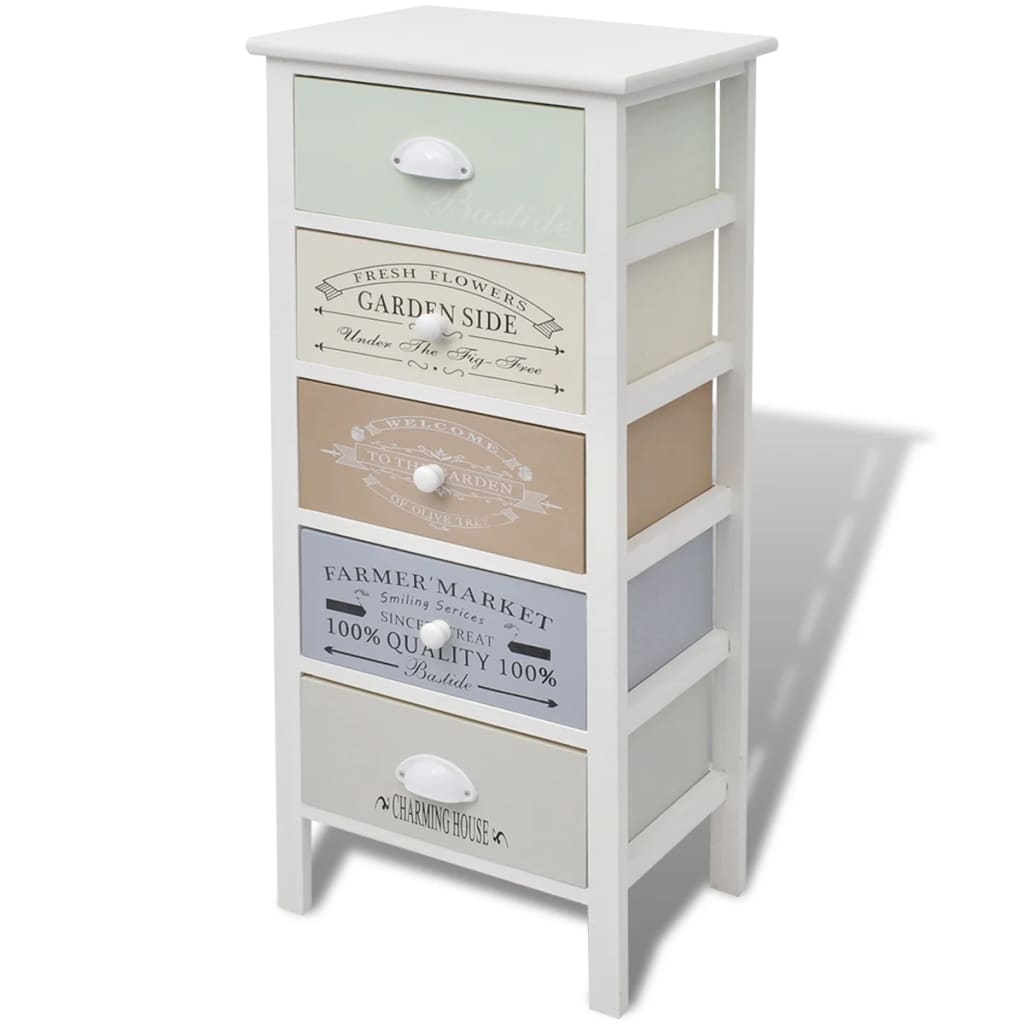 Storage Cabinet | Multicoloured with vintage prints