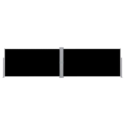 Retractable Side Awning Black 160x600 cm